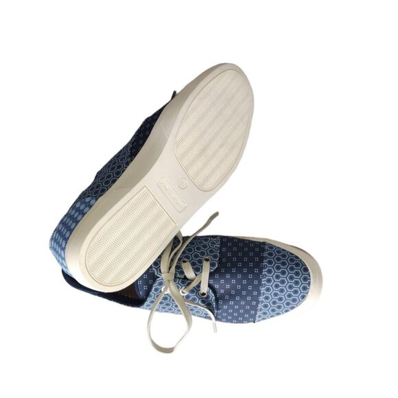 SUN STONE, Printed lace-up sneakers, for men, blue, Size 10M, NWOT. - Picture 5 of 5